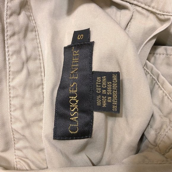 Classiques Entier Khaki Twill Shirt | S - Picture 5 of 5